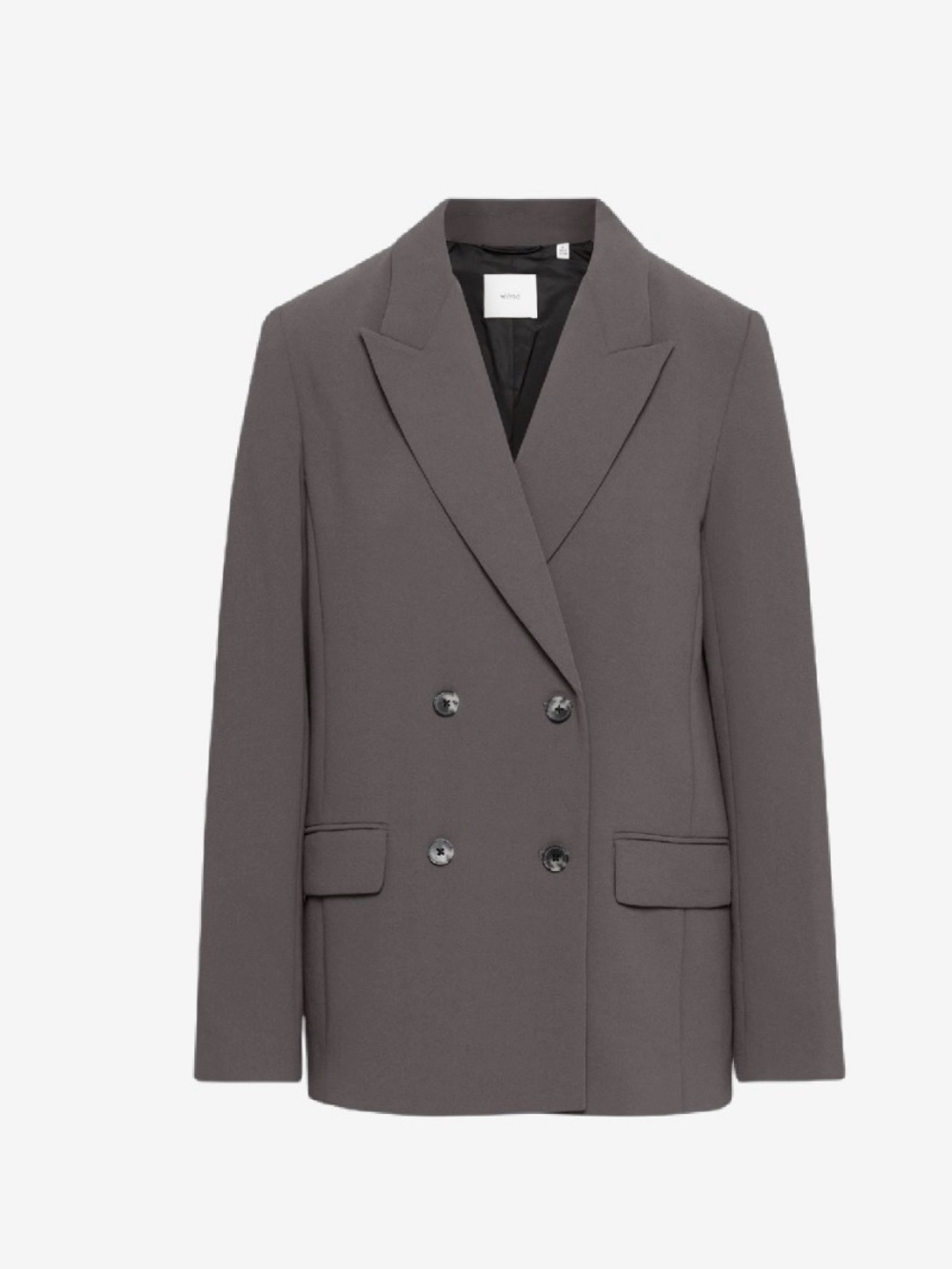 Wilfred Double-Breasted Gray Blazer